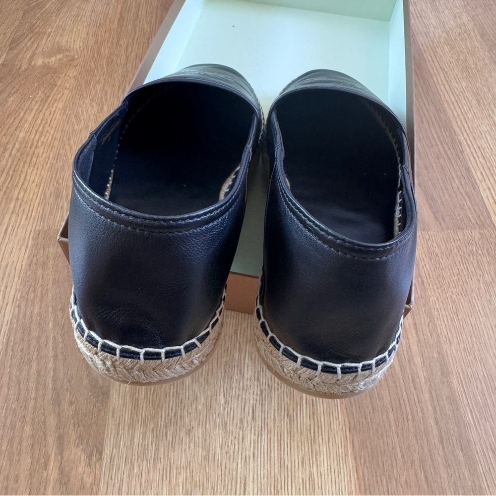 BURBERRY Men’s Leather EKD Motif Espadrille Black Size 41 - Picture 5 of 14